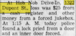 Hob Nob Drive-In - Feb 01 1960 Article (newer photo)